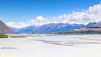 Image showing beautiful landscape in the south part of New Zealand