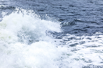 Image showing stormy ocean scenery background