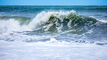 Image showing stormy ocean scenery background