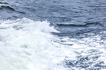 Image showing stormy ocean scenery background