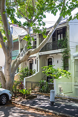 Image showing a typical terrace house in Sydney Australia