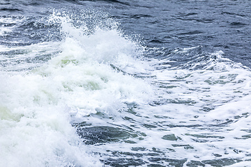 Image showing stormy ocean scenery background