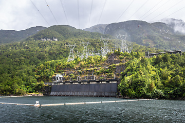 Image showing Manapouri Power Station New Zealand