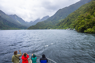 Image showing Doubtful Sound Fiordland National Park New Zealand