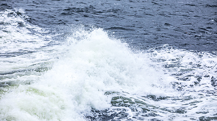 Image showing stormy ocean scenery background