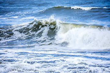 Image showing stormy ocean scenery background