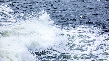 Image showing stormy ocean scenery background