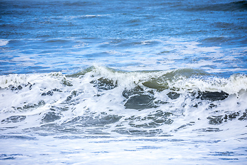 Image showing stormy ocean scenery background