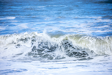 Image showing stormy ocean scenery background