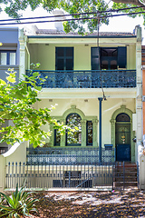 Image showing a typical terrace house in Sydney Australia