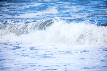 Image showing stormy ocean scenery background