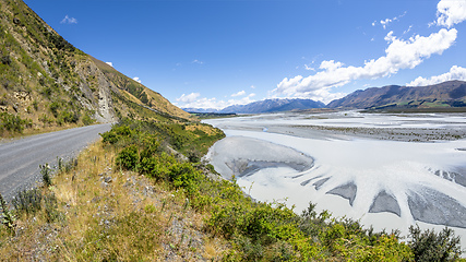 Image showing beautiful landscape in the south part of New Zealand