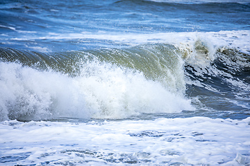 Image showing stormy ocean scenery background