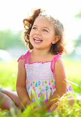 Image showing Portrait of a cute little girl