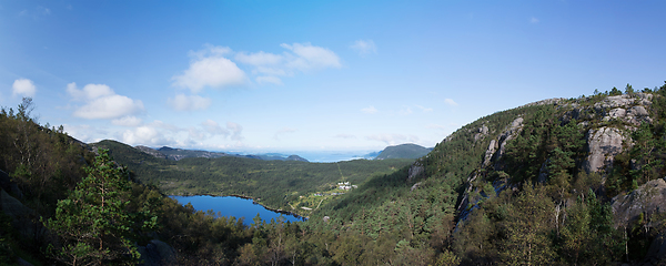 Image showing Way to the Preikestolen, Rogaland, Norway