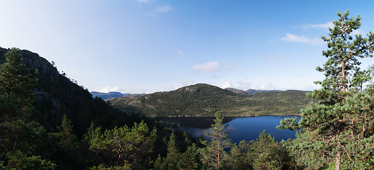 Image showing Way to the Preikestolen, Rogaland, Norway