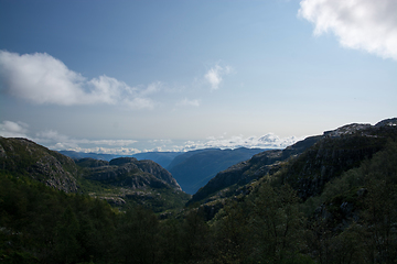 Image showing Way to the Preikestolen, Rogaland, Norway