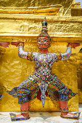 Image showing Yaksha statue, Grand Palace, Bangkok, Thailand