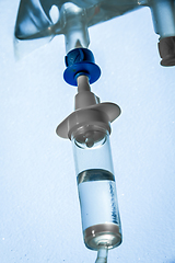 Image showing Intravenous drip equipment in hospital