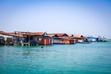 Image showing George Town Chew jetty, Penang, Malaysia