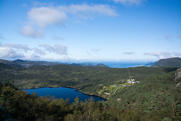 Image showing Way to the Preikestolen, Rogaland, Norway