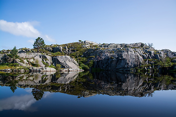 Image showing Way to the Preikestolen, Rogaland, Norway