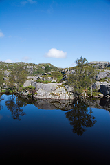 Image showing Way to the Preikestolen, Rogaland, Norway