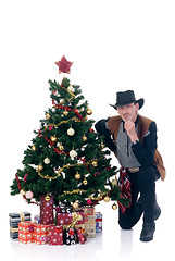 Image showing Christmas cowboy