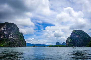 Image showing boat in Phang Nga Bay, Thailand