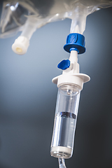 Image showing Intravenous drip equipment in hospital