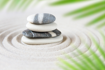 Image showing Zen natural japanese garden background