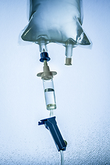 Image showing Intravenous drip equipment in hospital