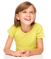 Image showing Portrait of a happy little girl