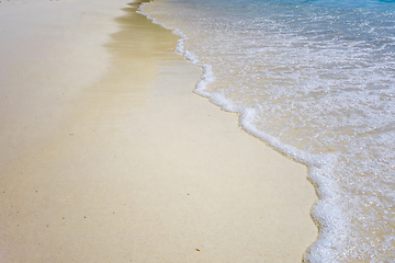 Image showing white sand beach detail