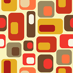 Image showing mid century style seamless pattern