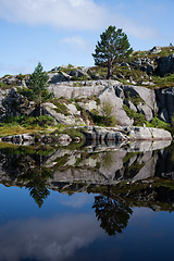 Image showing Way to the Preikestolen, Rogaland, Norway