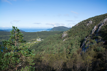 Image showing Way to the Preikestolen, Rogaland, Norway