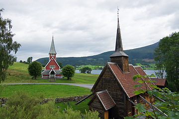 Image showing Roedven Stave Church, Moere Og Romsdal, Norway