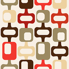 Image showing mid century style seamless pattern