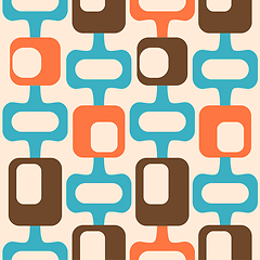 Image showing mid century style seamless pattern