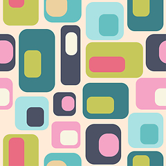 Image showing mid century style seamless pattern