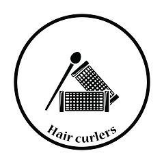 Image showing Hair curlers icon