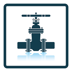 Image showing Pipe valve icon