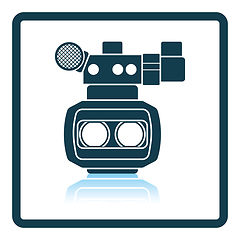 Image showing 3d movie camera icon