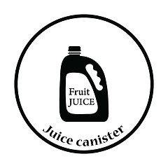 Image showing Fruit juice canister icon