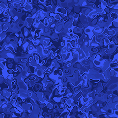 Image showing Modern blue abstract marble effect texture background