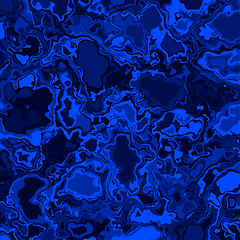 Image showing Creative blue abstract marble effect texture background