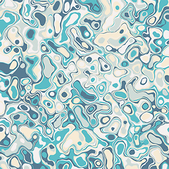 Image showing Creative blue abstract marble effect texture background