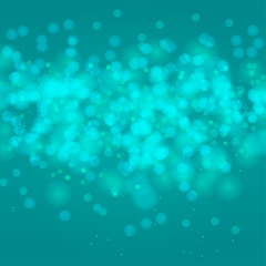 Image showing Beautiful turquoise bokeh abstract background