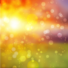 Image showing Amazing bokeh abstract background